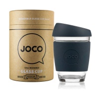 Joco glass reusable coffee cup in Mood Indigo 12oz